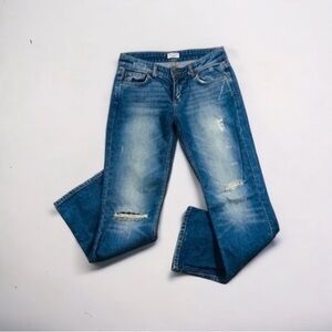 Top Shop Low Rise Straight Leg Jeans